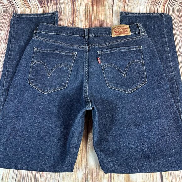 Levi's CLASSIC STRAIGHT Leg Womens Size 8 Mid Rise Jeans Denim Pants 29x29.5 - Picture 5 of 11